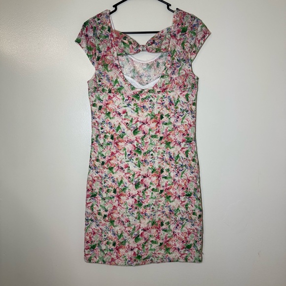 Free People Multicolor Floral Lace Sheath Dress - Picture 2 of 4